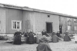 Bilde av Lahellestua ca. 1900